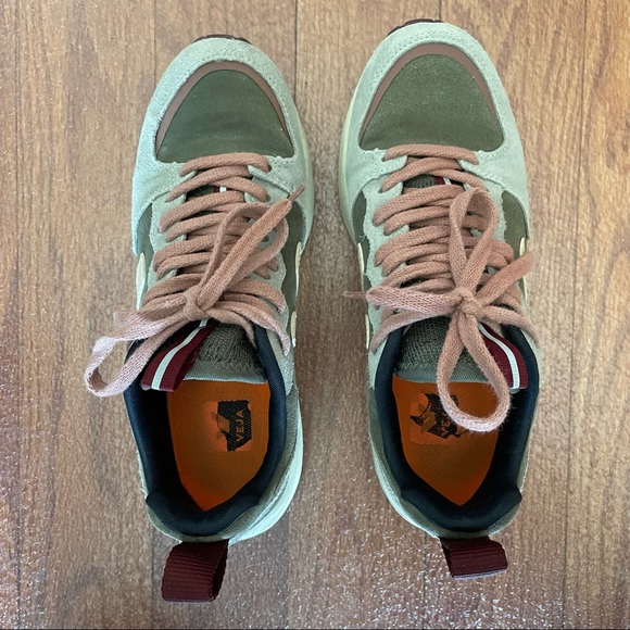 Veja Venturi suede sneakers 38 (womens 7/7.5) SUEDE KAKI SABLE OXFORD-GREY - Picture 3 of 5